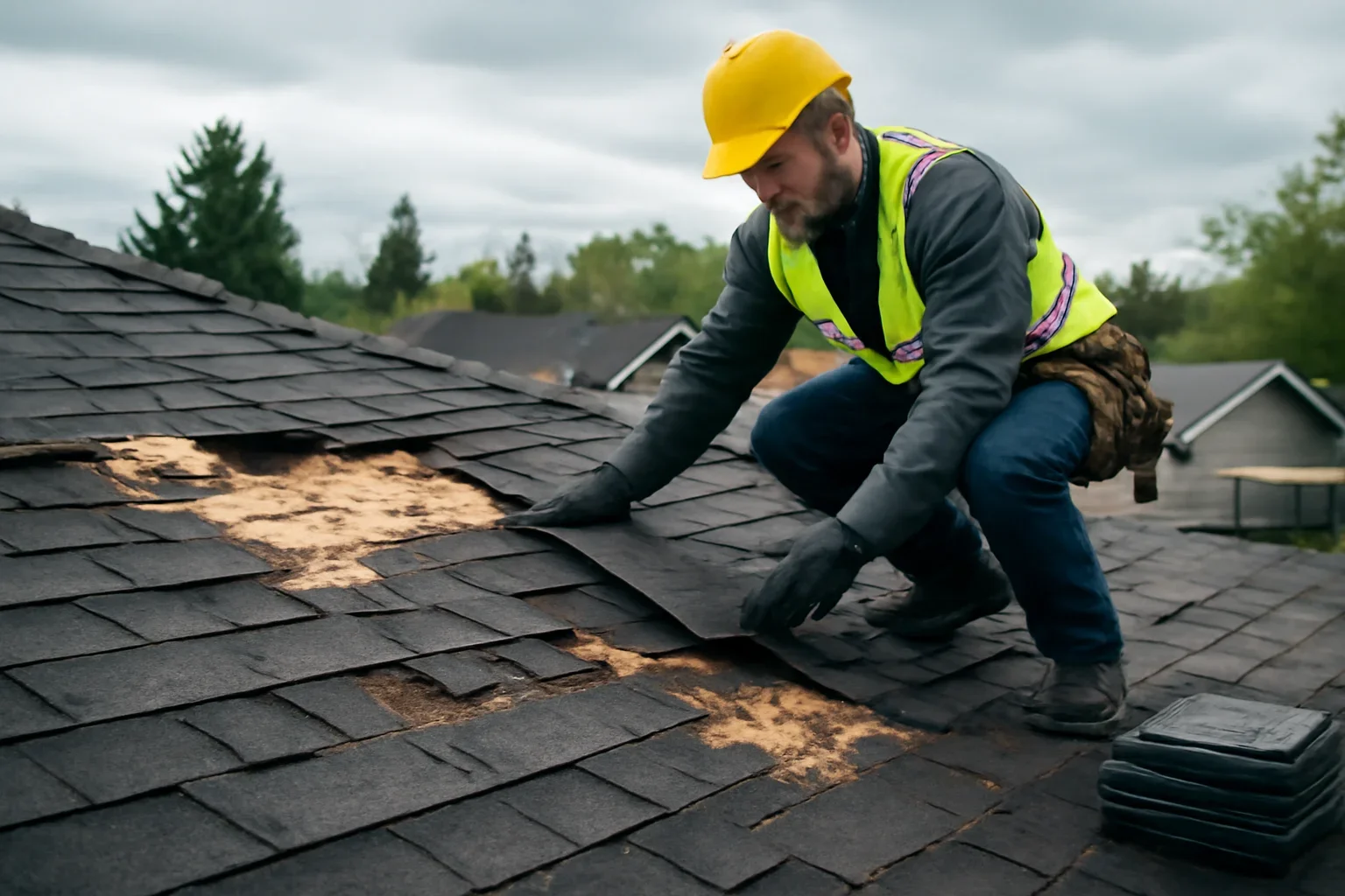 Professional roofing work related to abbotsford storm-damage roof repair