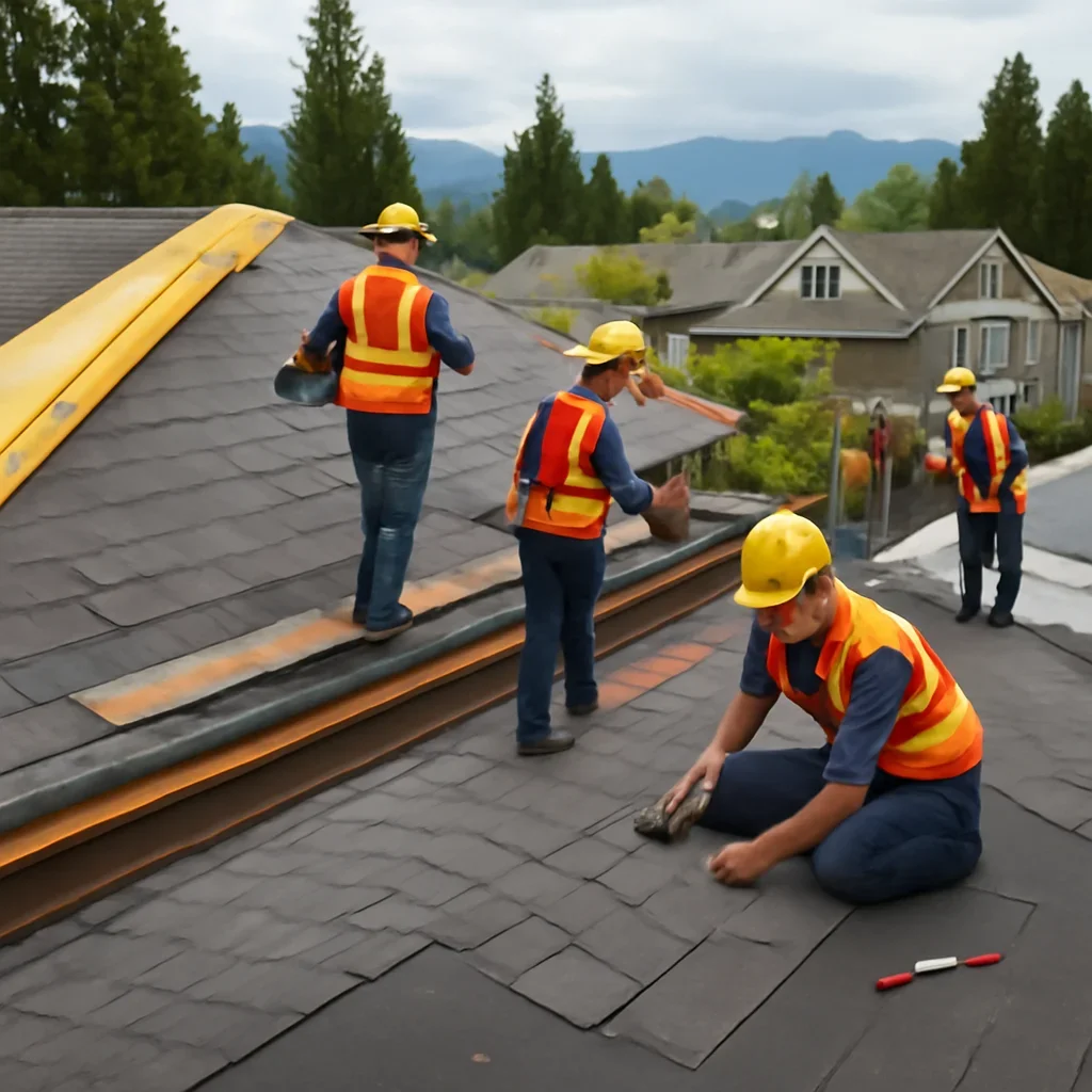 Organized work process for roofing for builders and developers