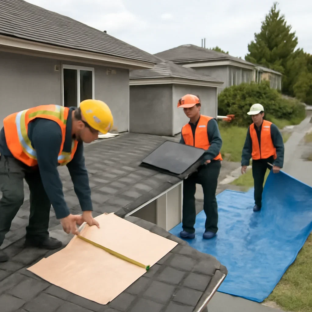 Organized work process for roofing company in burnaby, b.c.