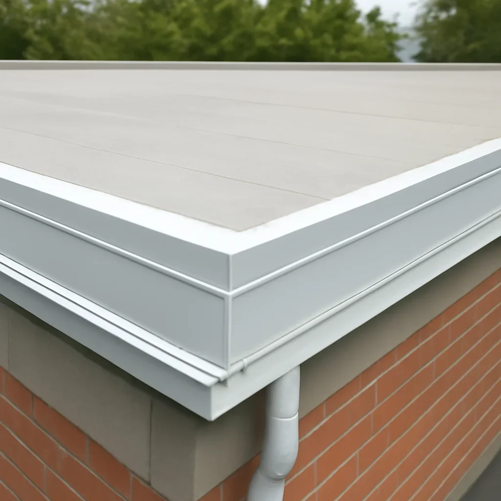 Completed roofing detail associated with commercial roof inspections