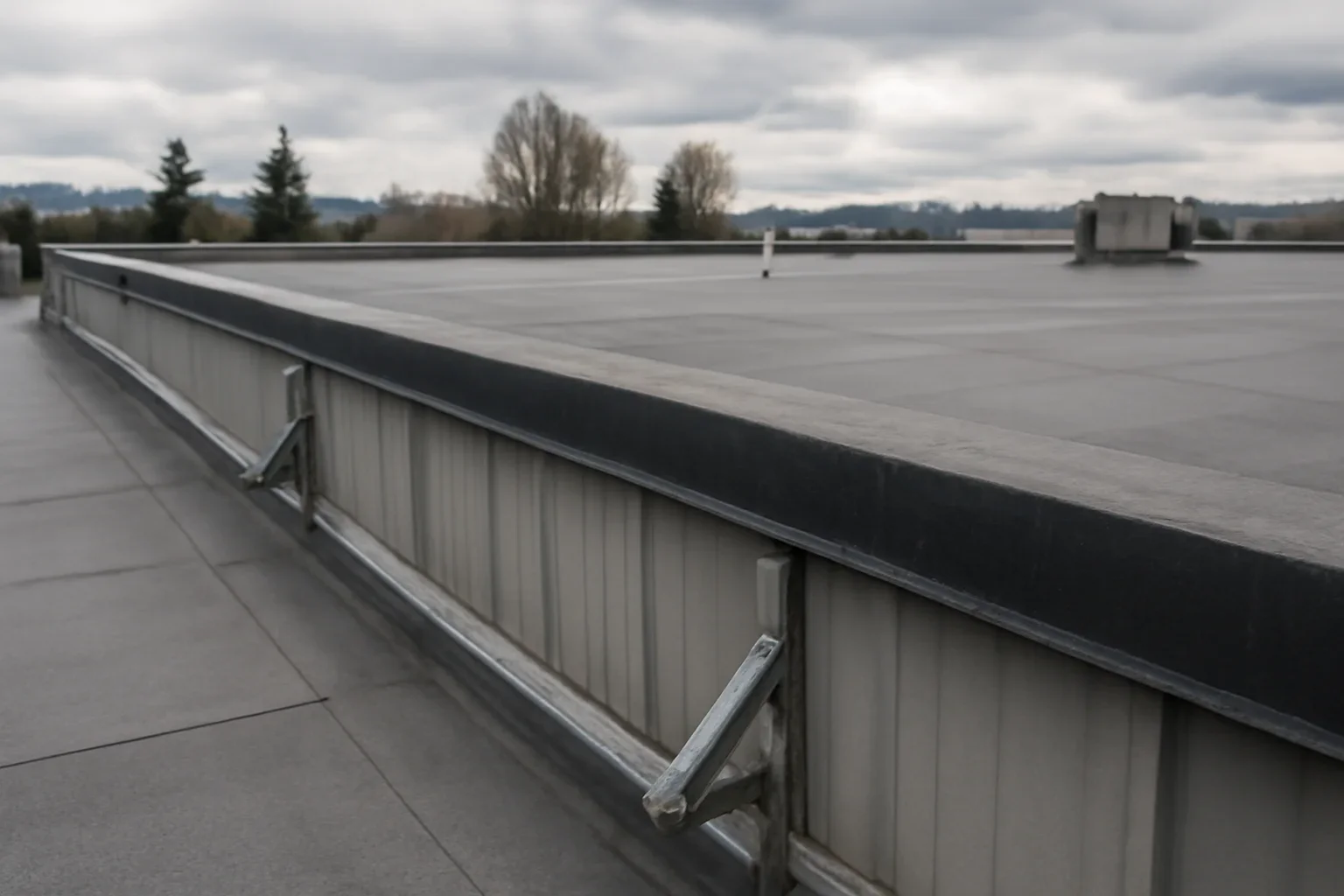 Roof detail supporting commercial roof maintenance guide