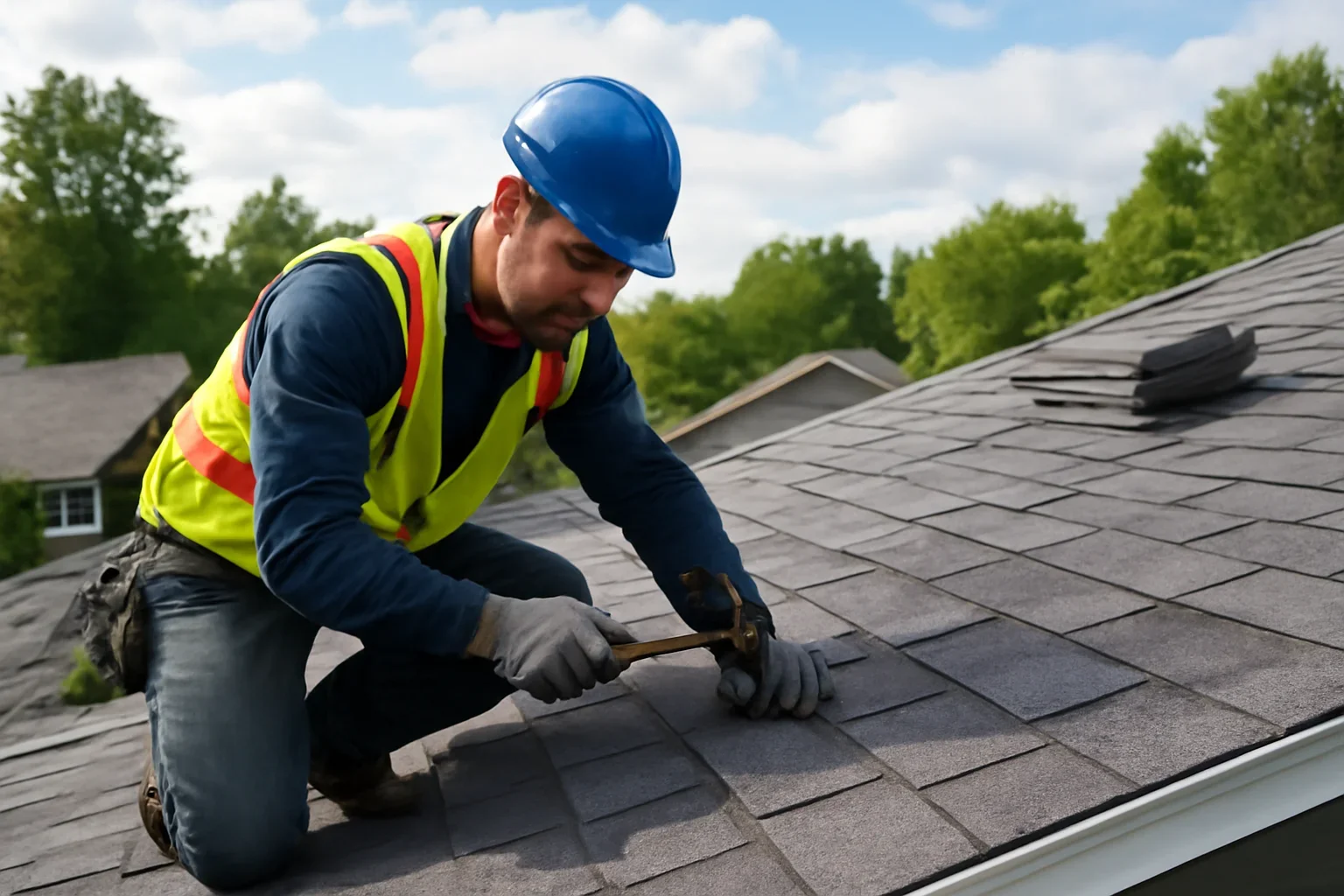 Professional roofing work related to community