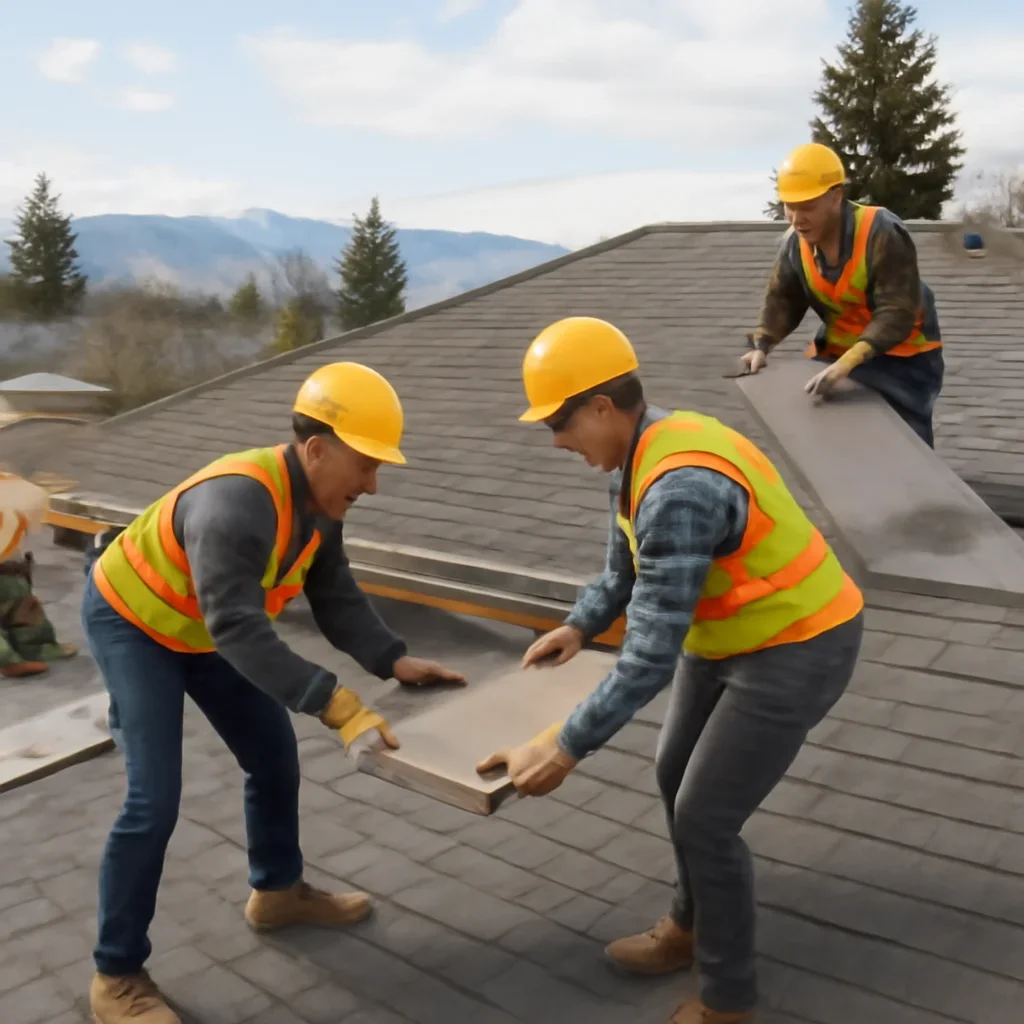 Organized work process for roofing company in cranbrook, b.c.
