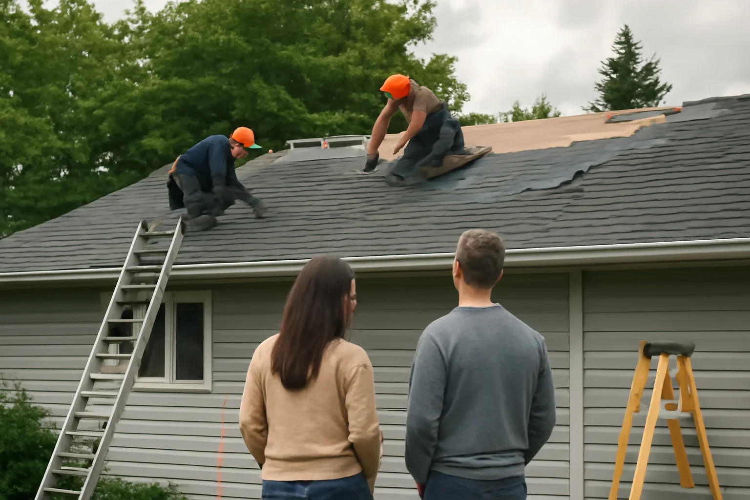 Professional roofing work related to customers we serve