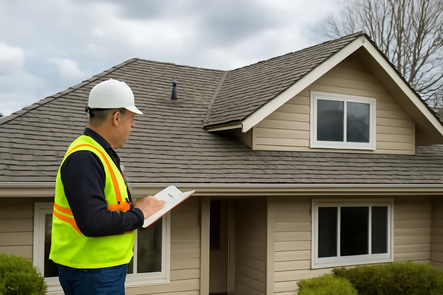 Roofing assessment at a Delta property