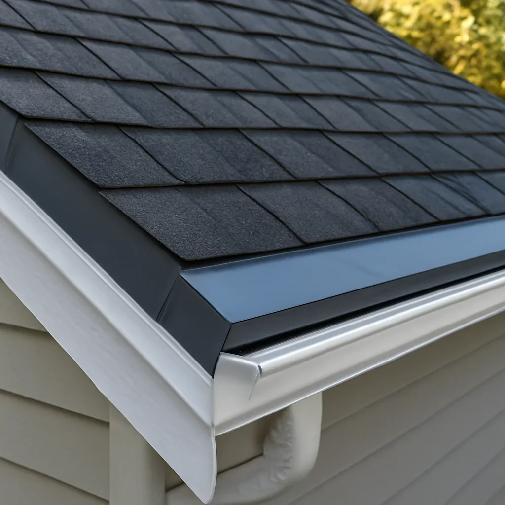Completed roofing detail associated with emergency roof repair