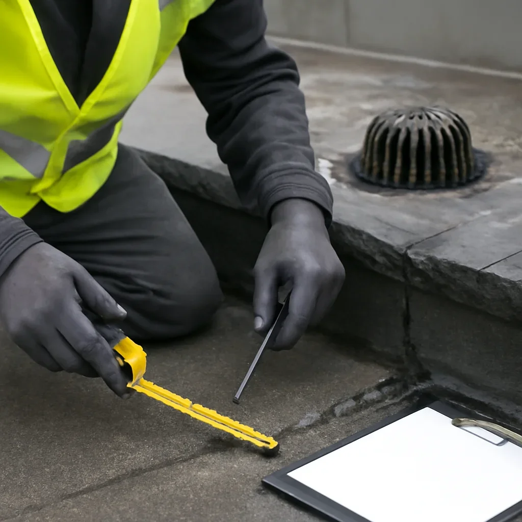 Close assessment of details connected to flat-roof repair in vancouver, b.c.