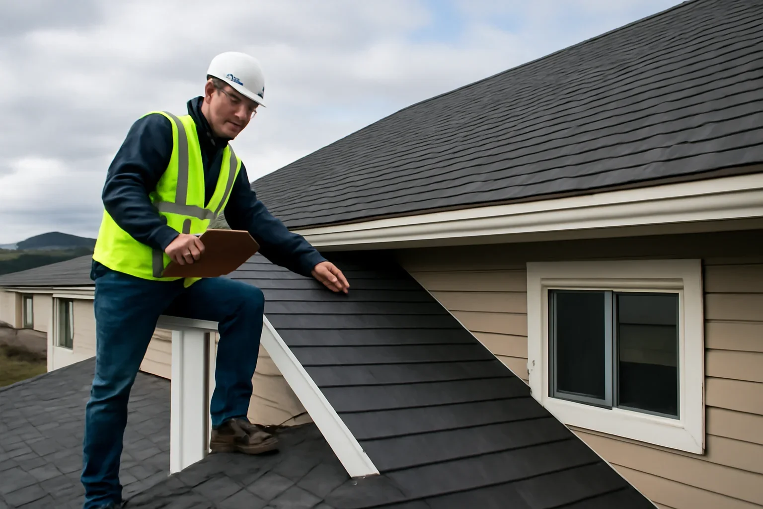 Roofing assessment at a Fort St. John property