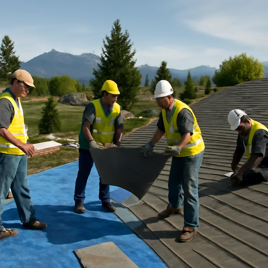 Organized work process for roofing in the fraser valley