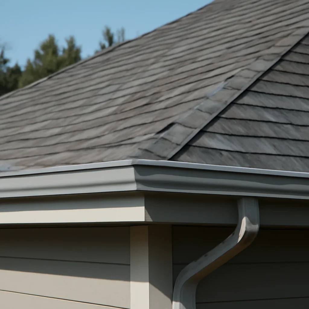 Completed roofing detail associated with roofing company in gibsons, b.c.