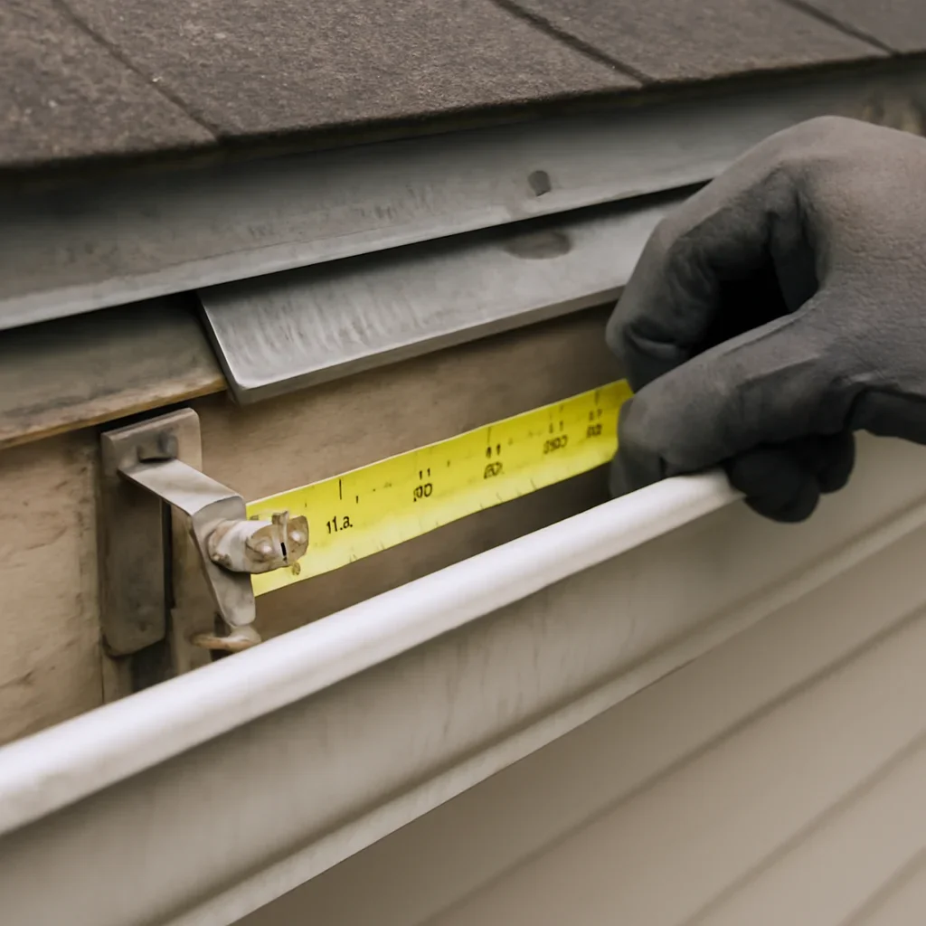 Close assessment of details connected to gutter and fascia replacement in delta, b.c.