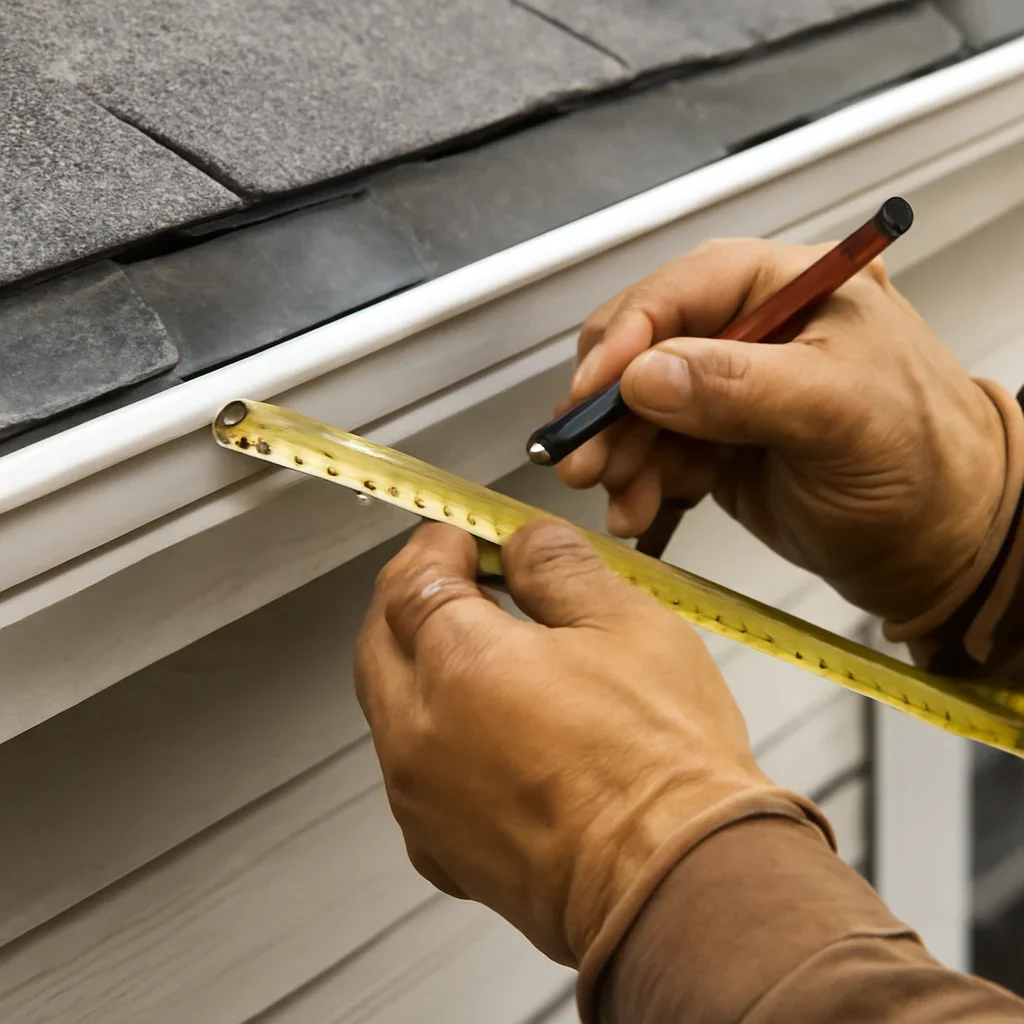 Close assessment of details connected to gutter and fascia replacement