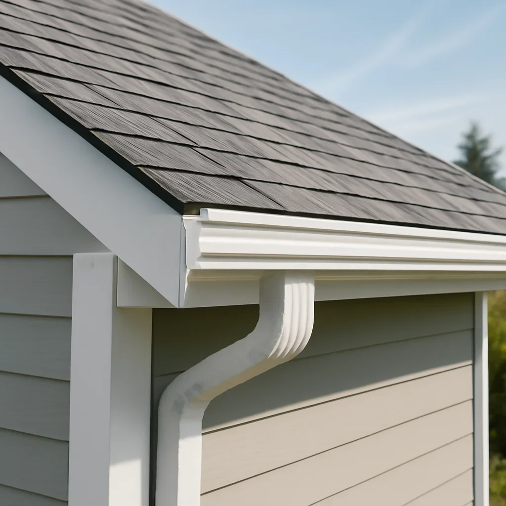 Completed roofing detail associated with gutter and fascia replacement