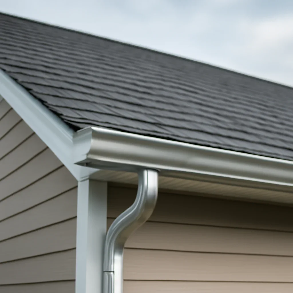 Completed roofing detail associated with gutter repair