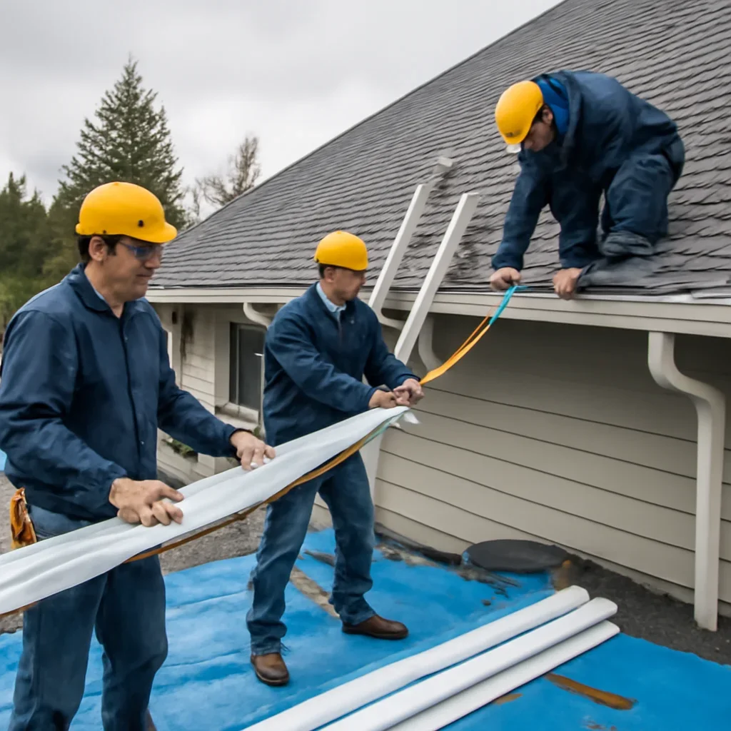 Organized work process for gutter repair