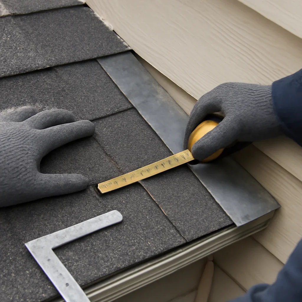 Close assessment of details connected to roofing for homeowners