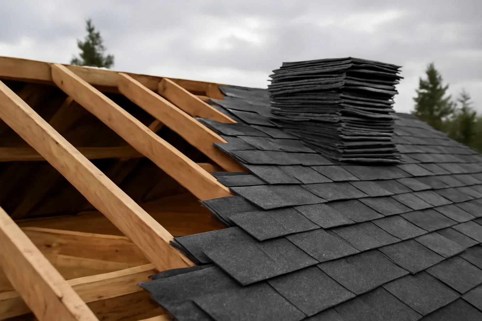 Roof detail supporting how long does a roof replacement take?
