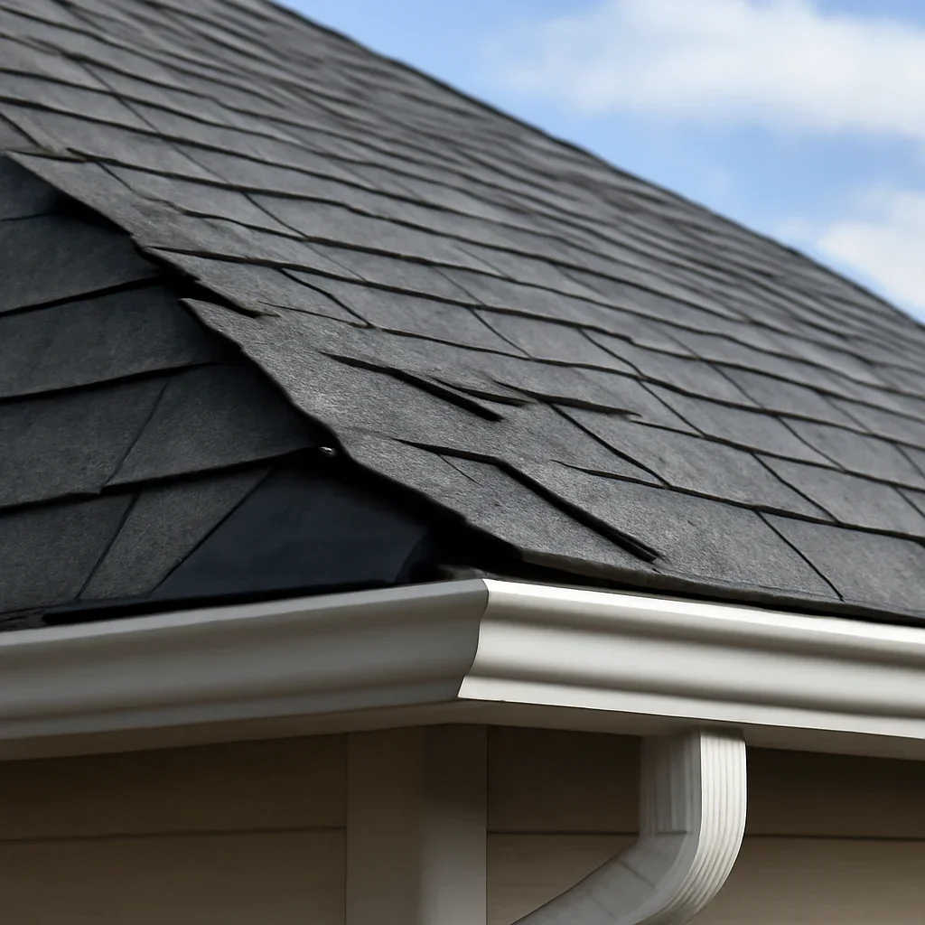Completed roofing detail associated with how wind damages shingles and flashing
