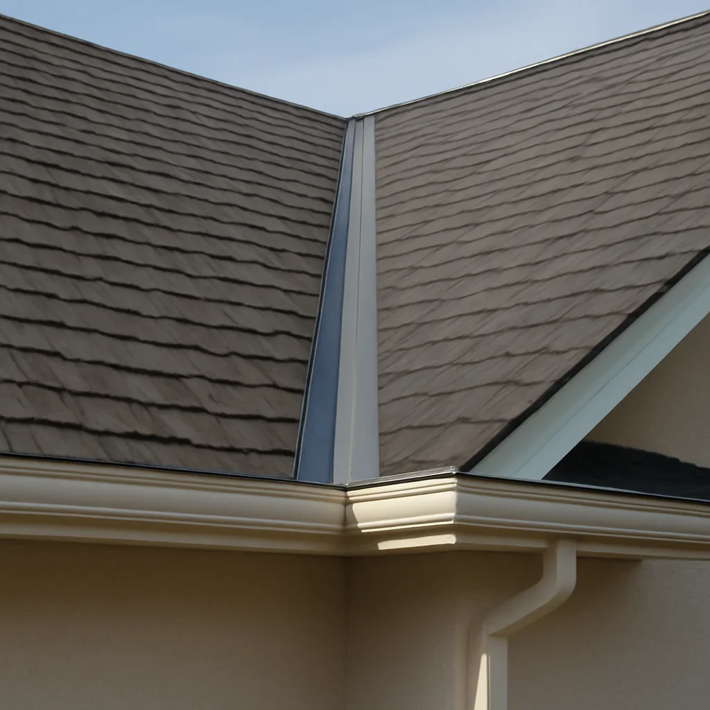 Completed roofing detail associated with insurance-related roof repairs