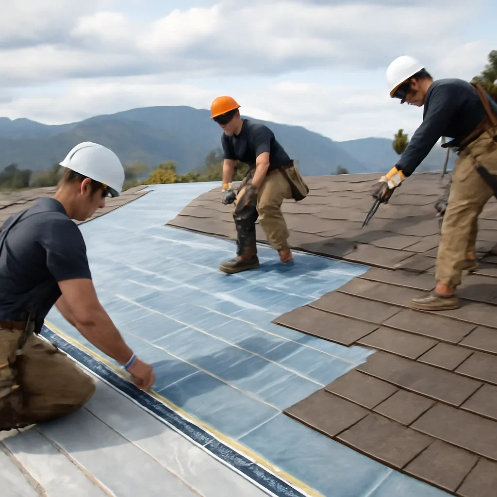 Organized work process for roofing company in kamloops, b.c.