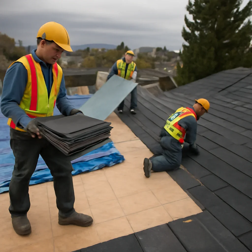 Organized work process for roofing company in maple ridge, b.c.