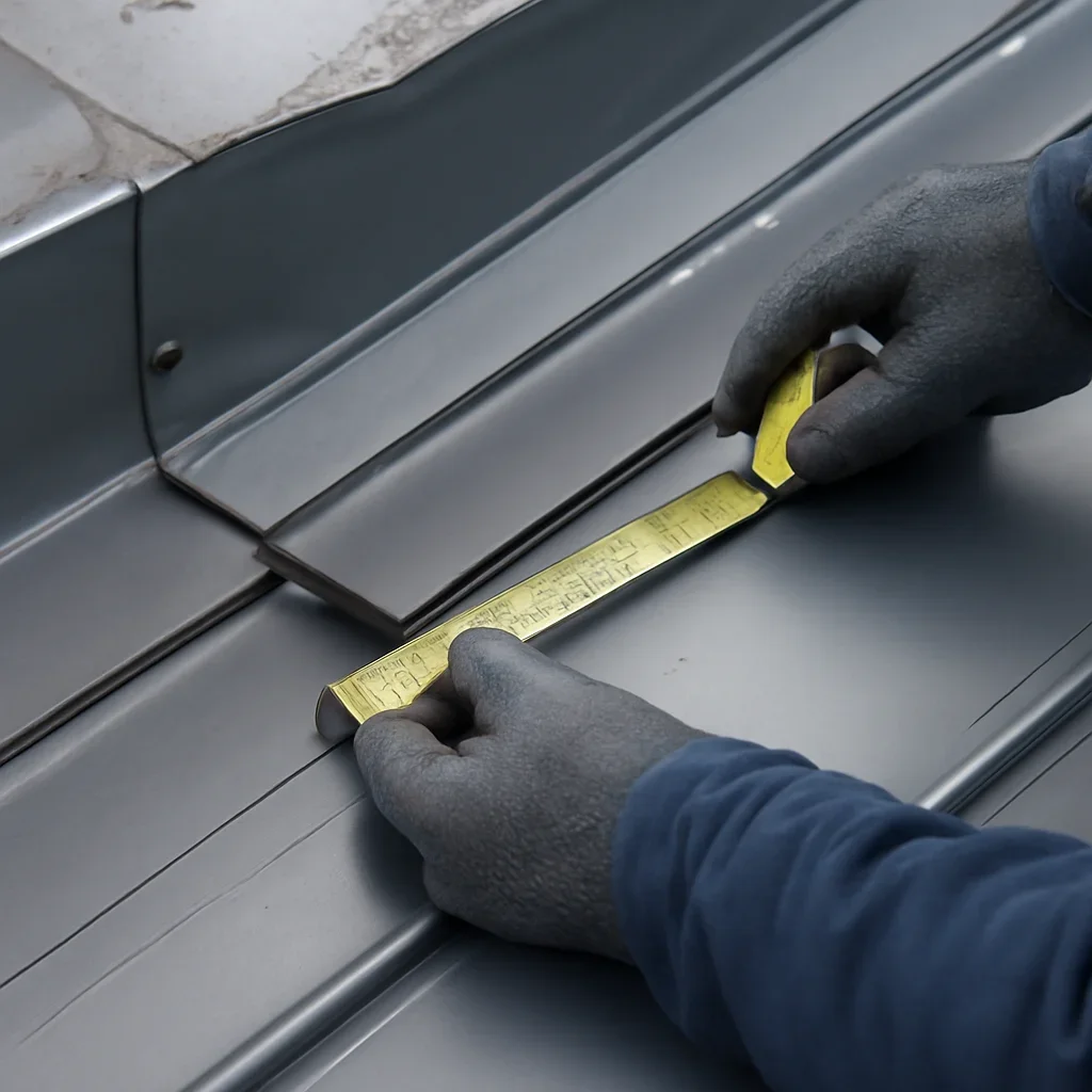 Close assessment of details connected to metal roof installation in abbotsford, b.c.