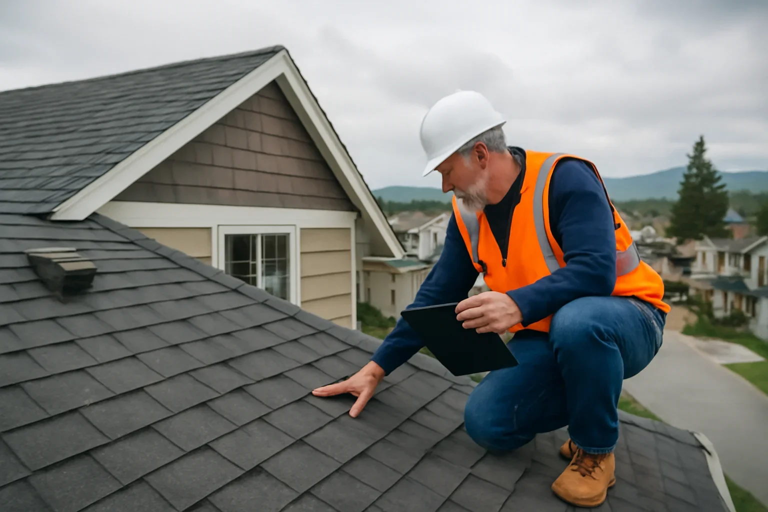 Roofing assessment at a Abbotsford property