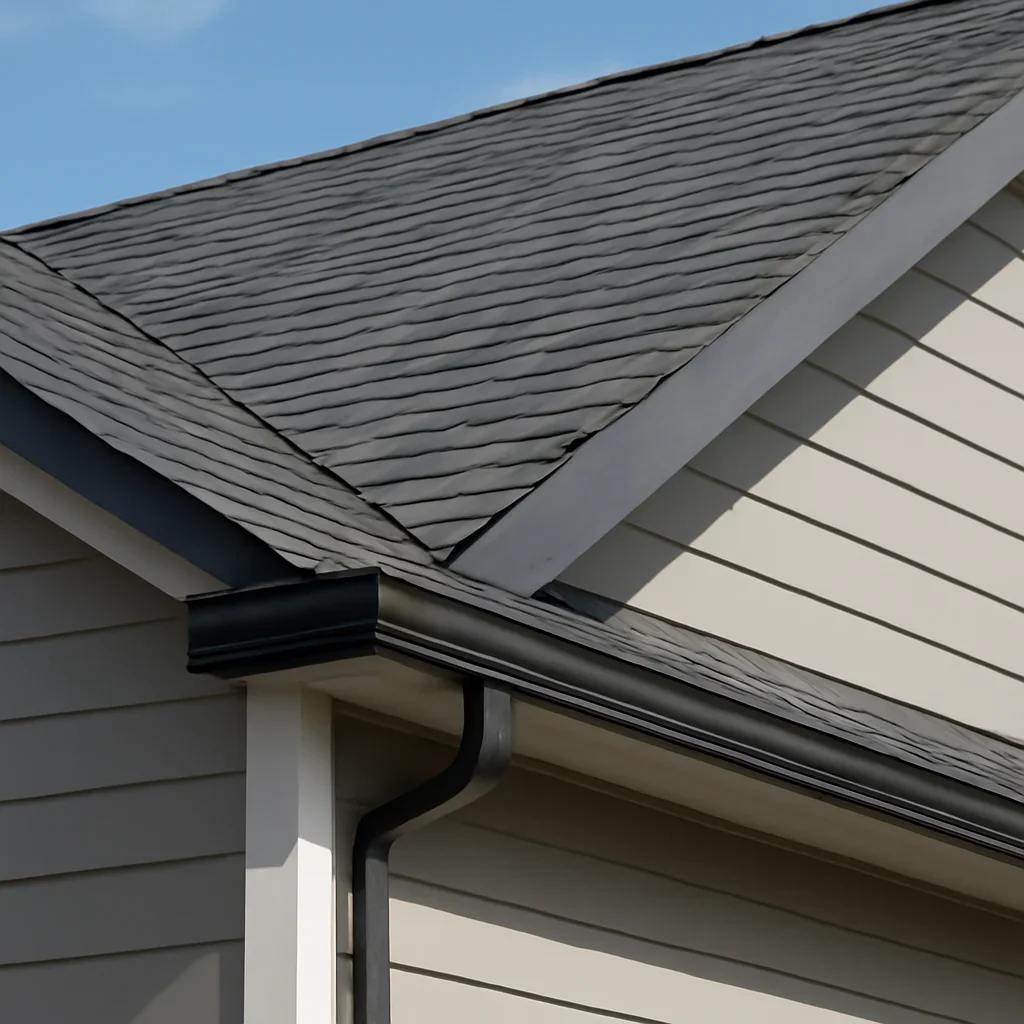 Completed roofing detail associated with roofing company in mission, b.c.