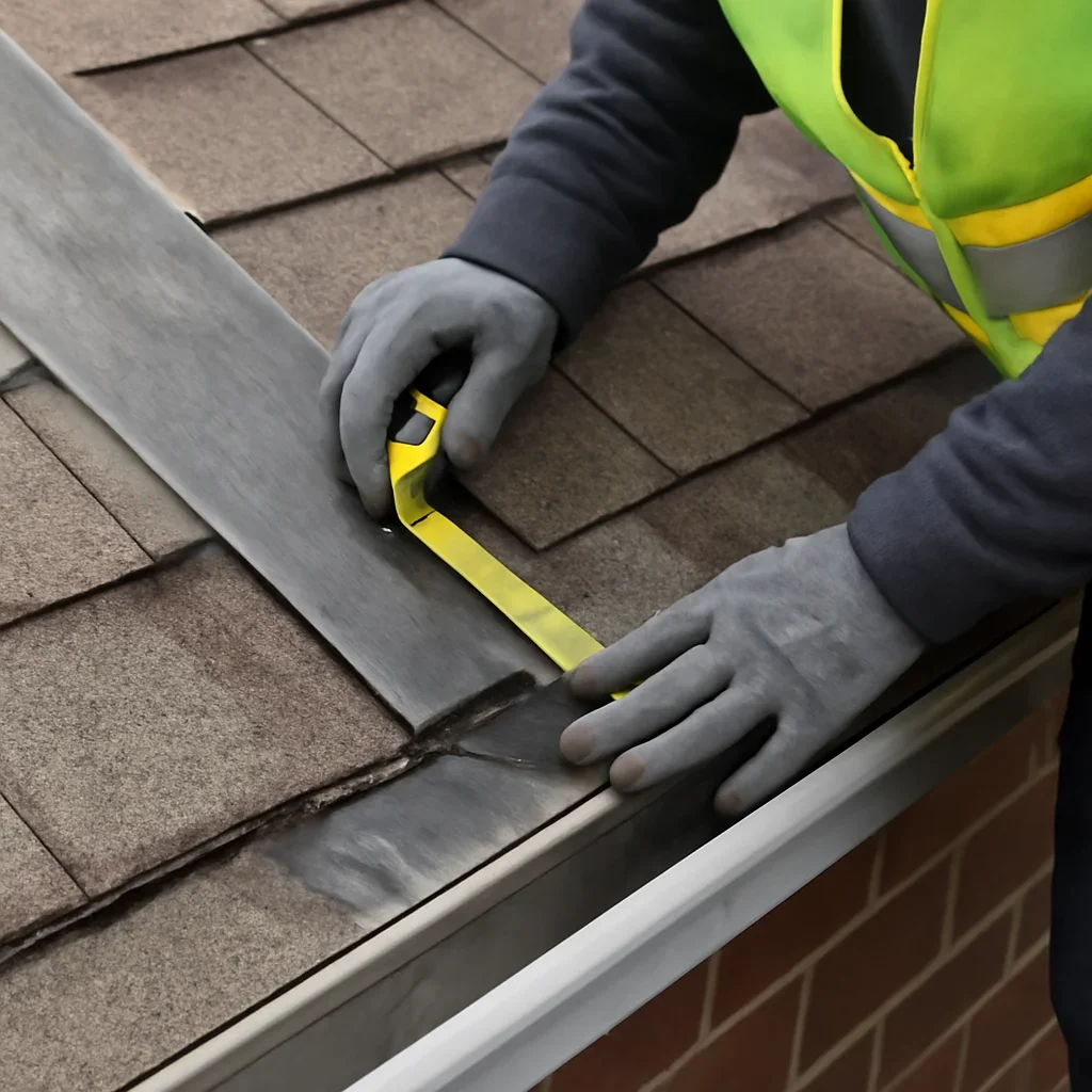 Close assessment of details connected to multi-family roof inspection