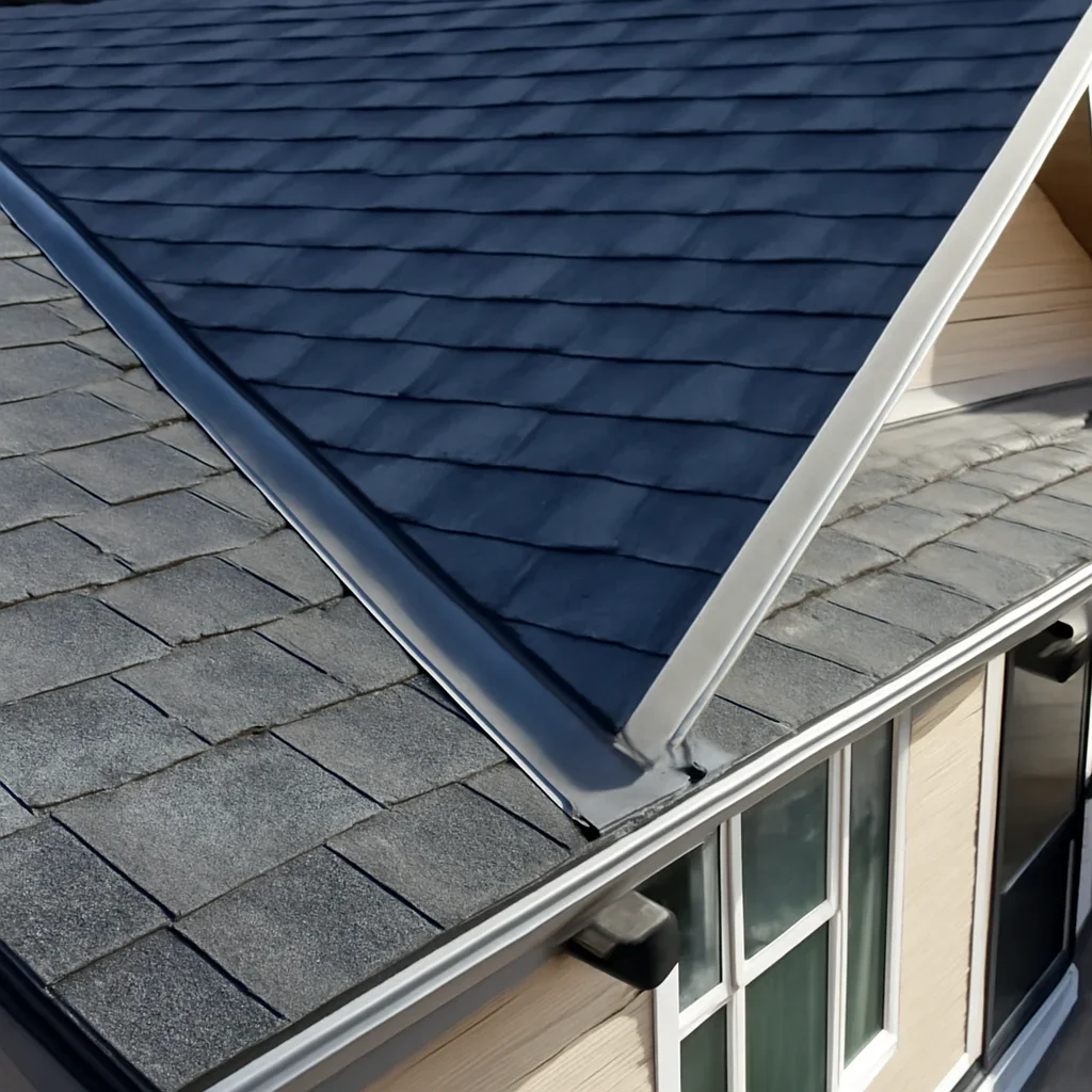 Completed roofing detail associated with multi-family roof inspection