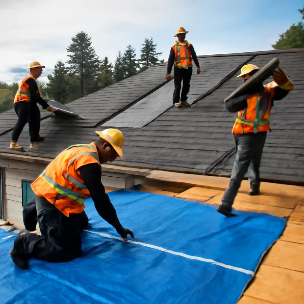 Organized work process for roofing company in nanaimo, b.c.