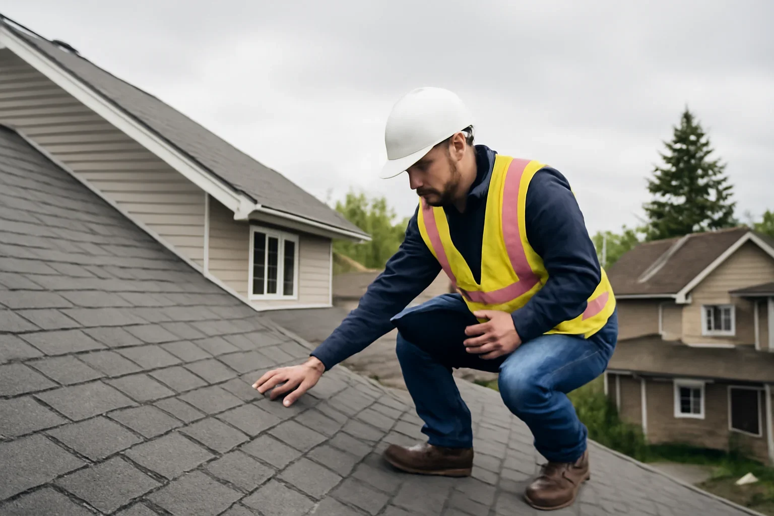 Roofing assessment at a New Westminster property