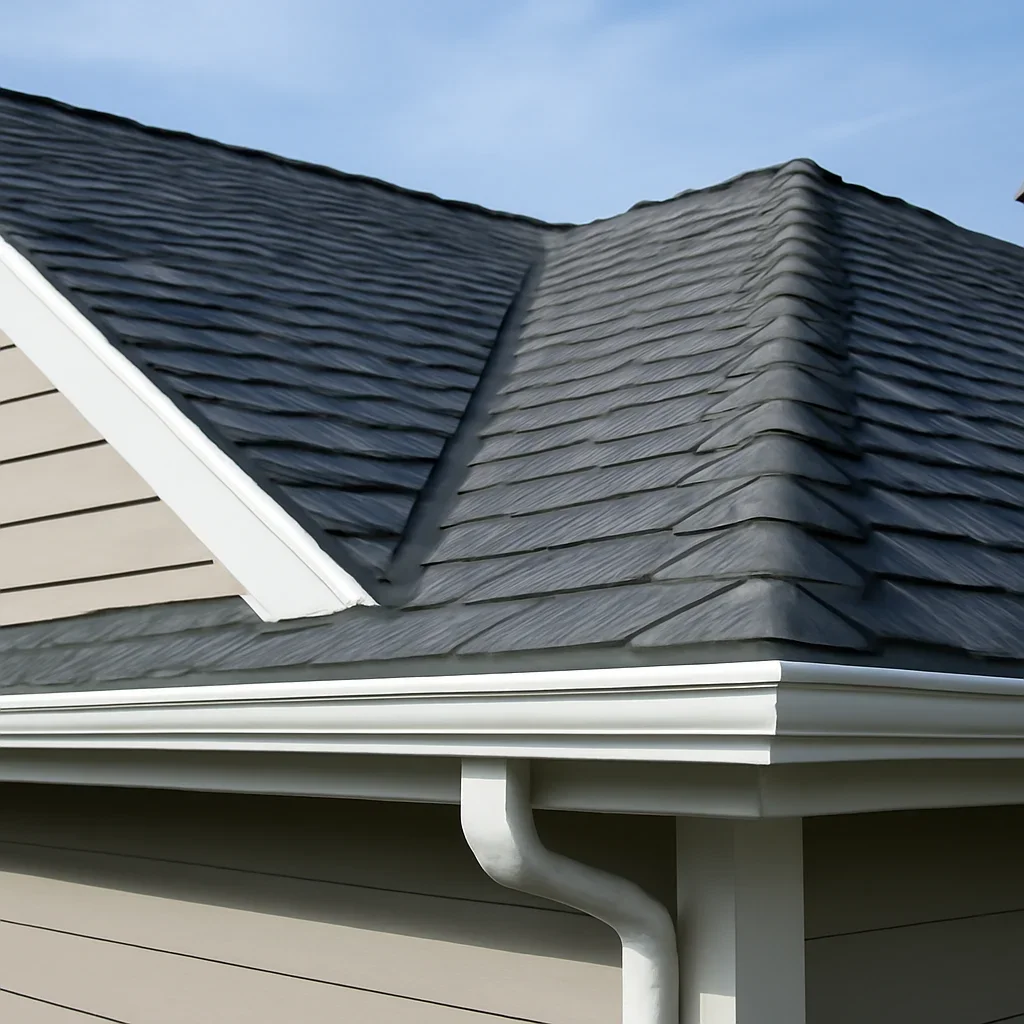 Completed roofing detail associated with roofing company in parksville, b.c.