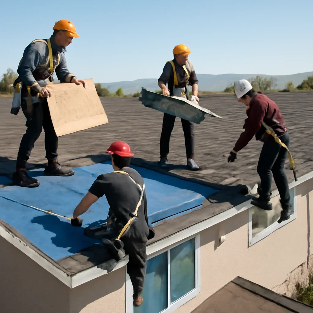 Organized work process for roofing company in penticton, b.c.