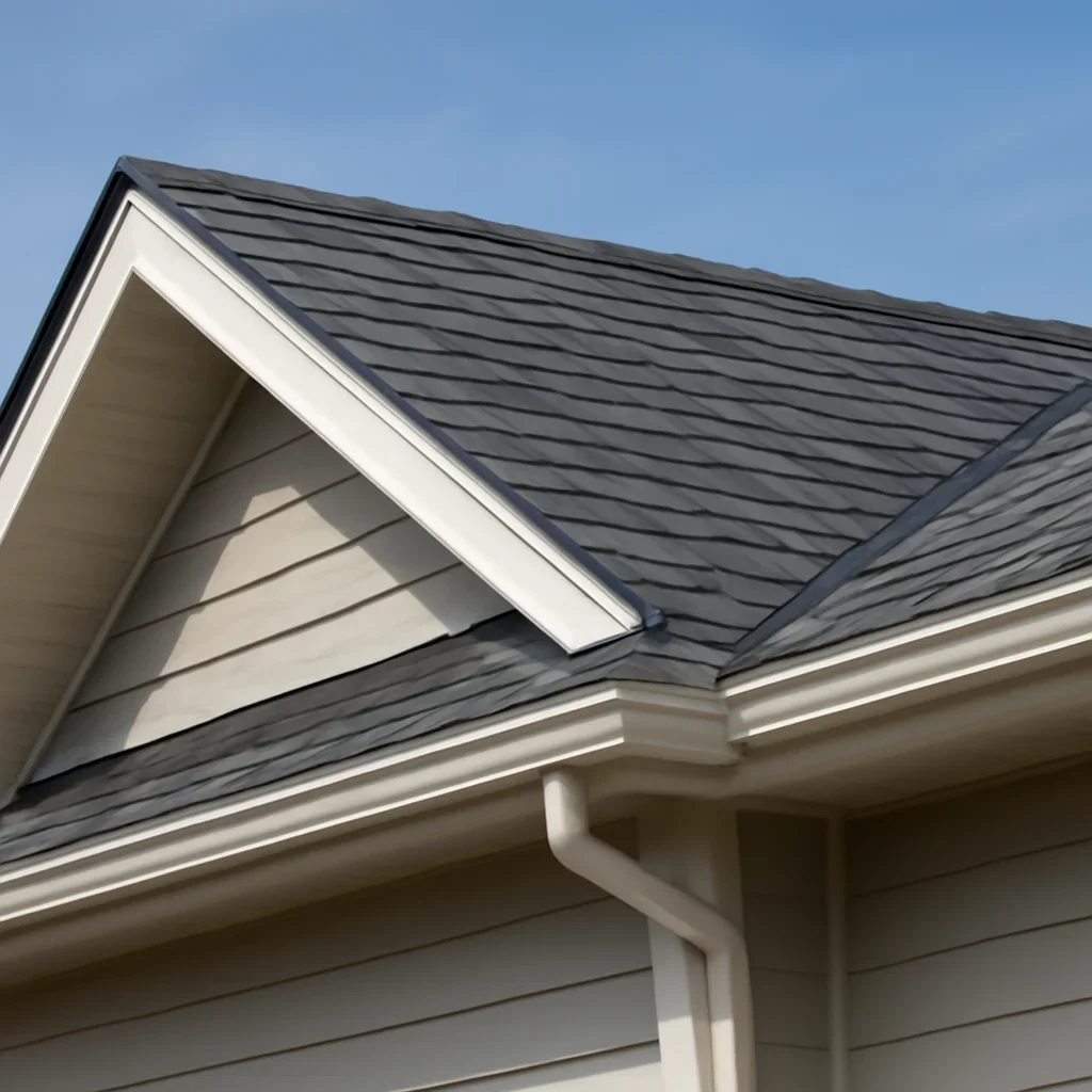 Completed roofing detail associated with roofing company in pitt meadows, b.c.