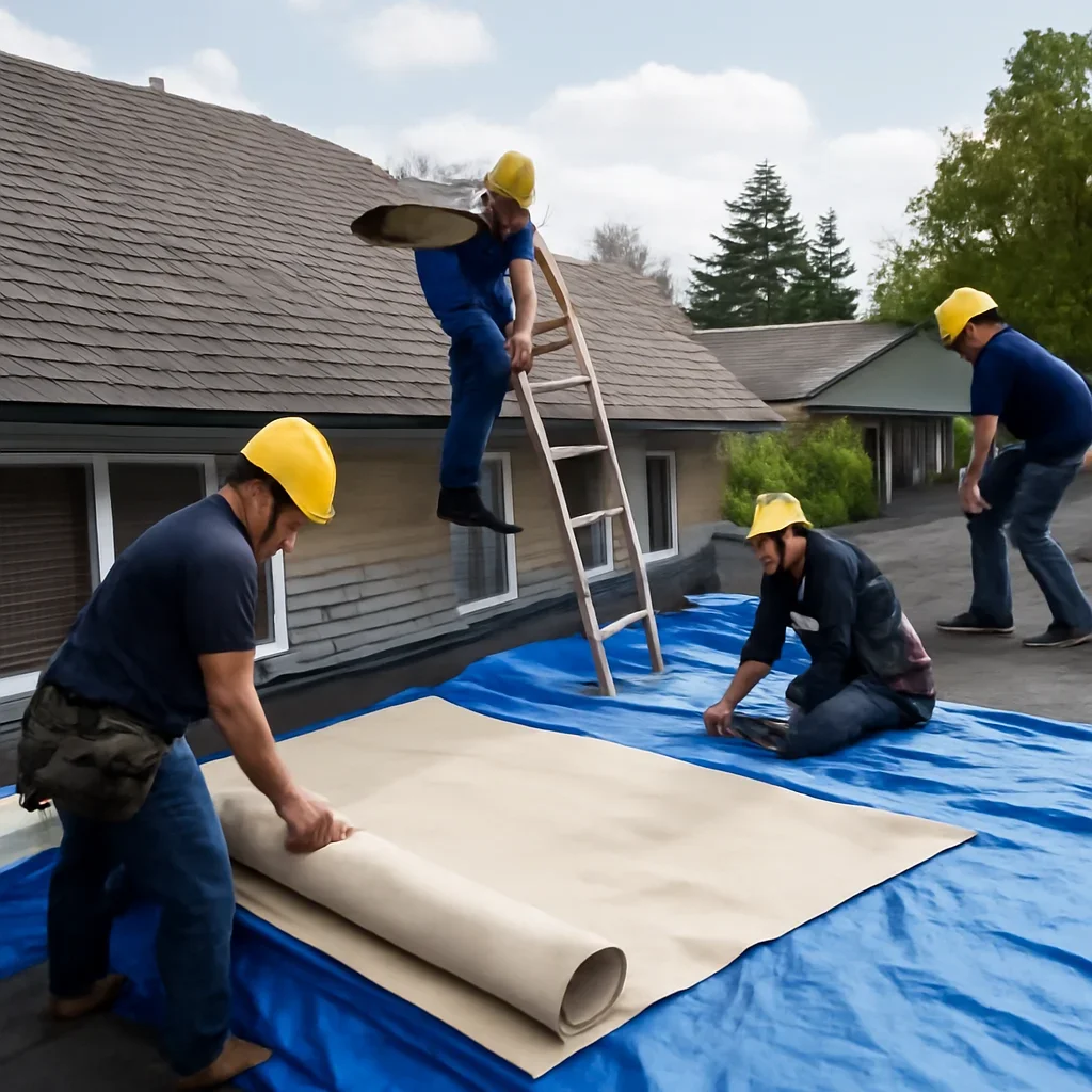 Organized work process for roofing company in port coquitlam, b.c.