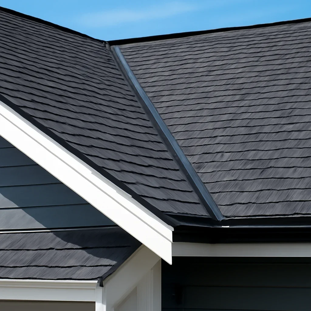 Completed roofing detail associated with roofing company in prince george, b.c.