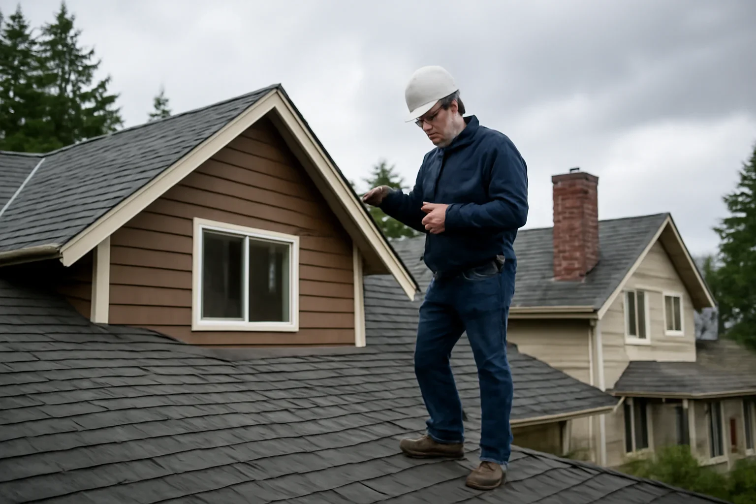 Roofing assessment at a Prince Rupert property