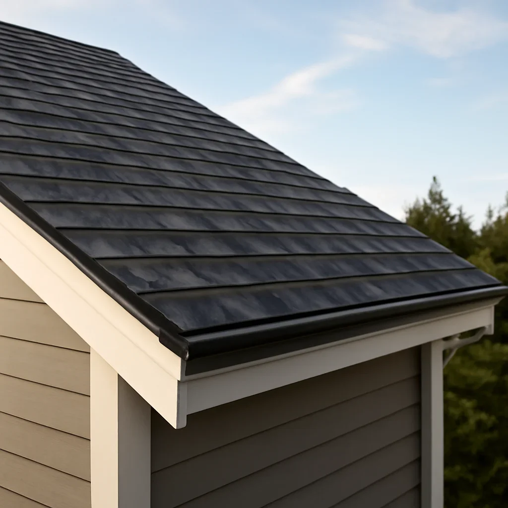 Completed roofing detail associated with roofing company in prince rupert, b.c.
