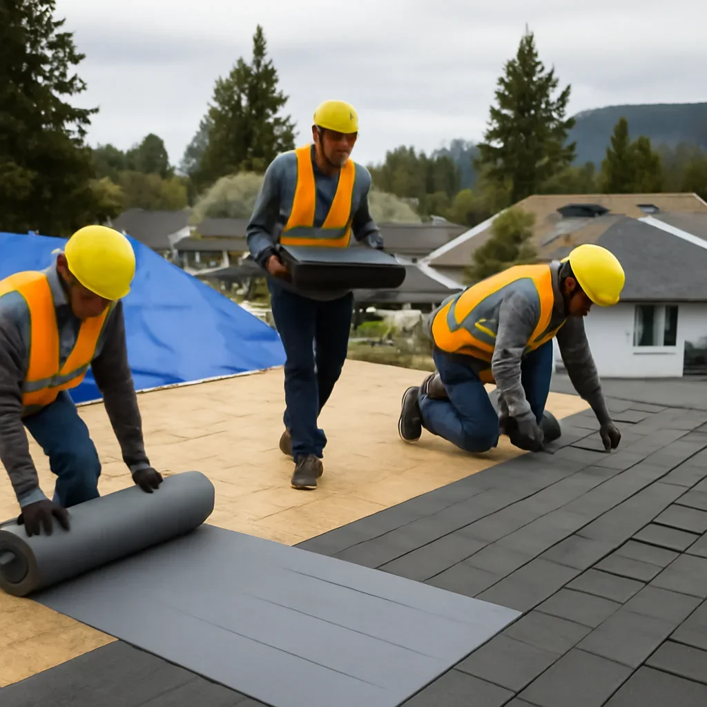Organized work process for roofing company in quesnel, b.c.