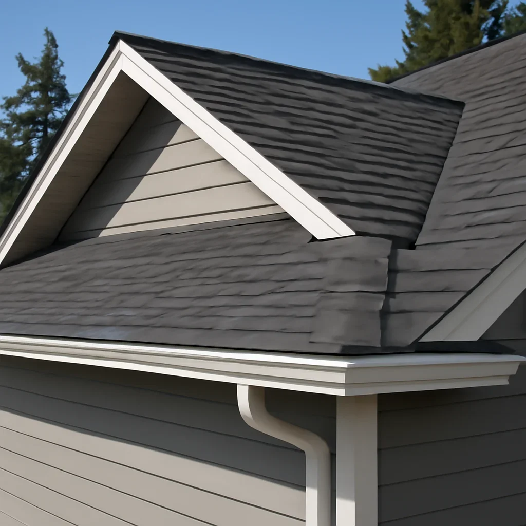 Completed roofing detail associated with request a roofing estimate