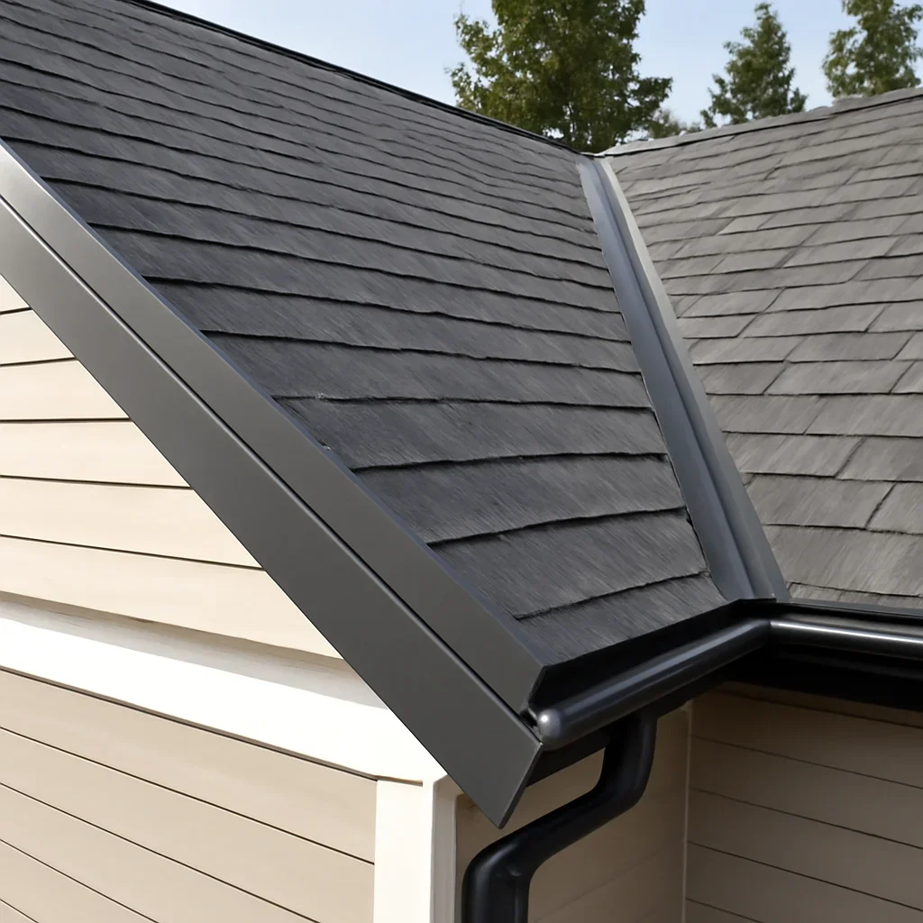 Completed roofing detail associated with roofing for restoration companies