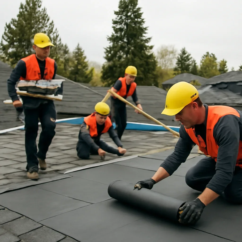 Organized work process for roofing company in richmond, b.c.