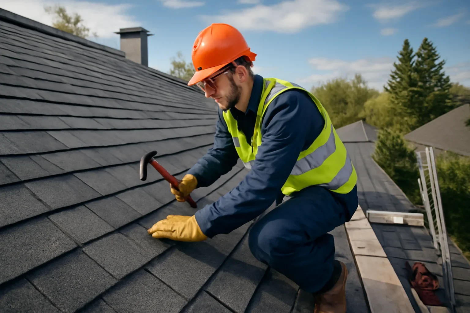 Professional roofing work related to roof asset management