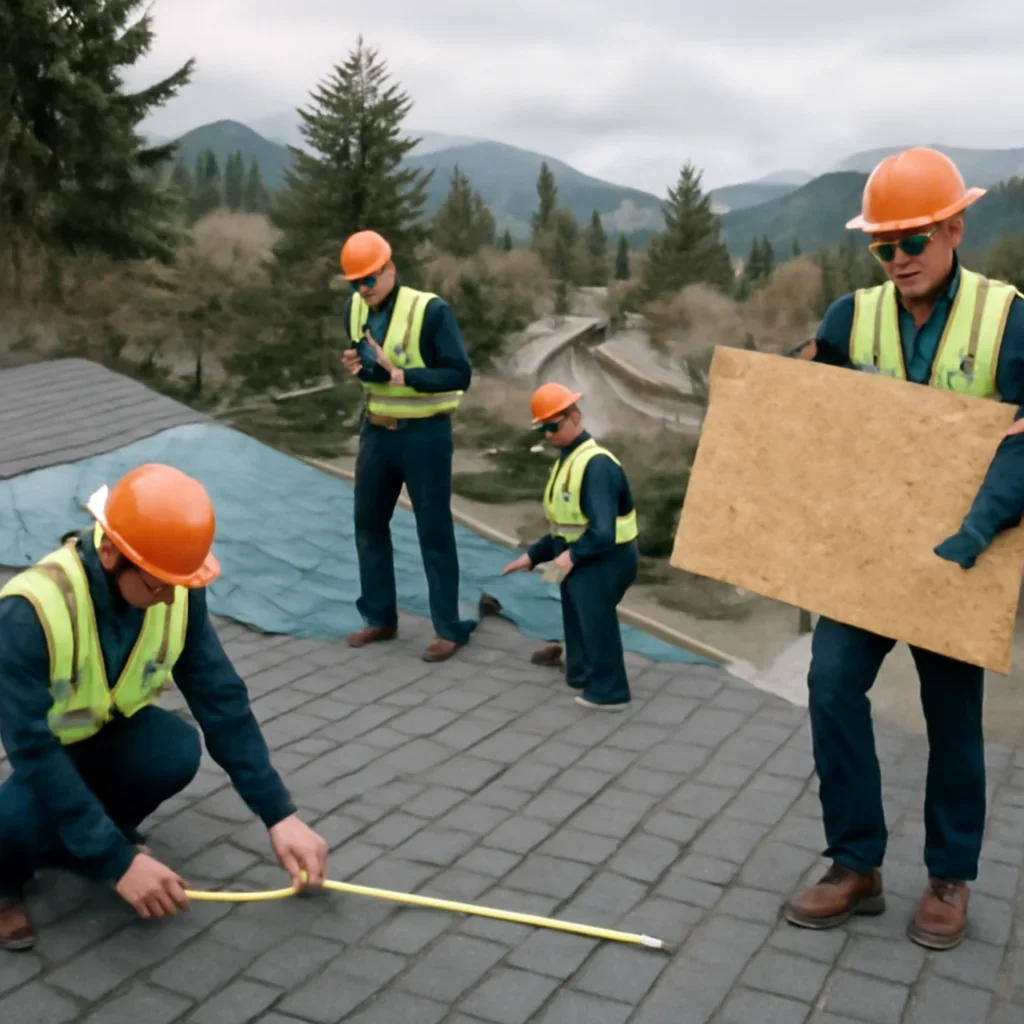 Organized work process for roof inspections