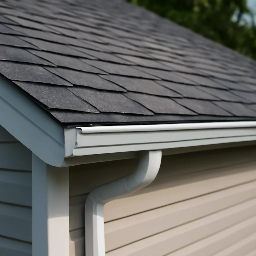 Completed roofing detail associated with roof leak detection