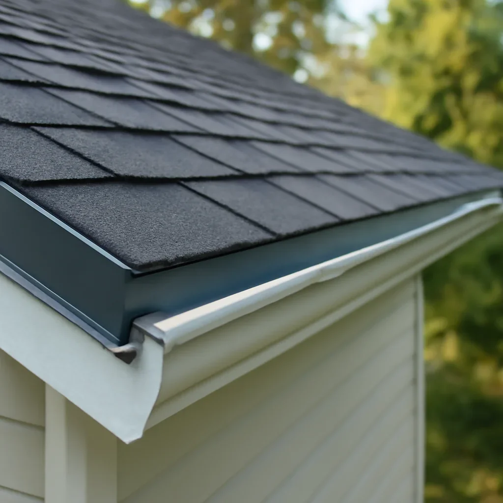 Completed roofing detail associated with roof maintenance calendar