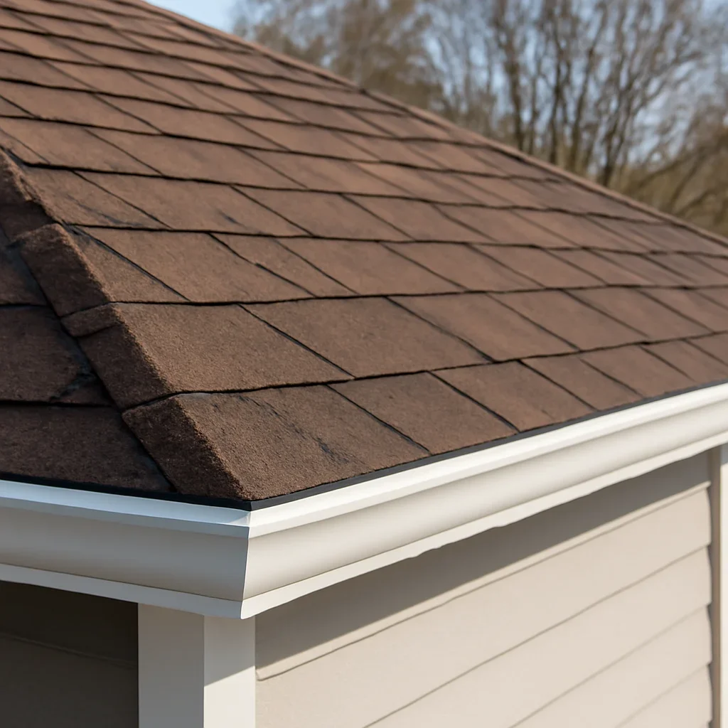 Completed roofing detail associated with roof repair cost guide