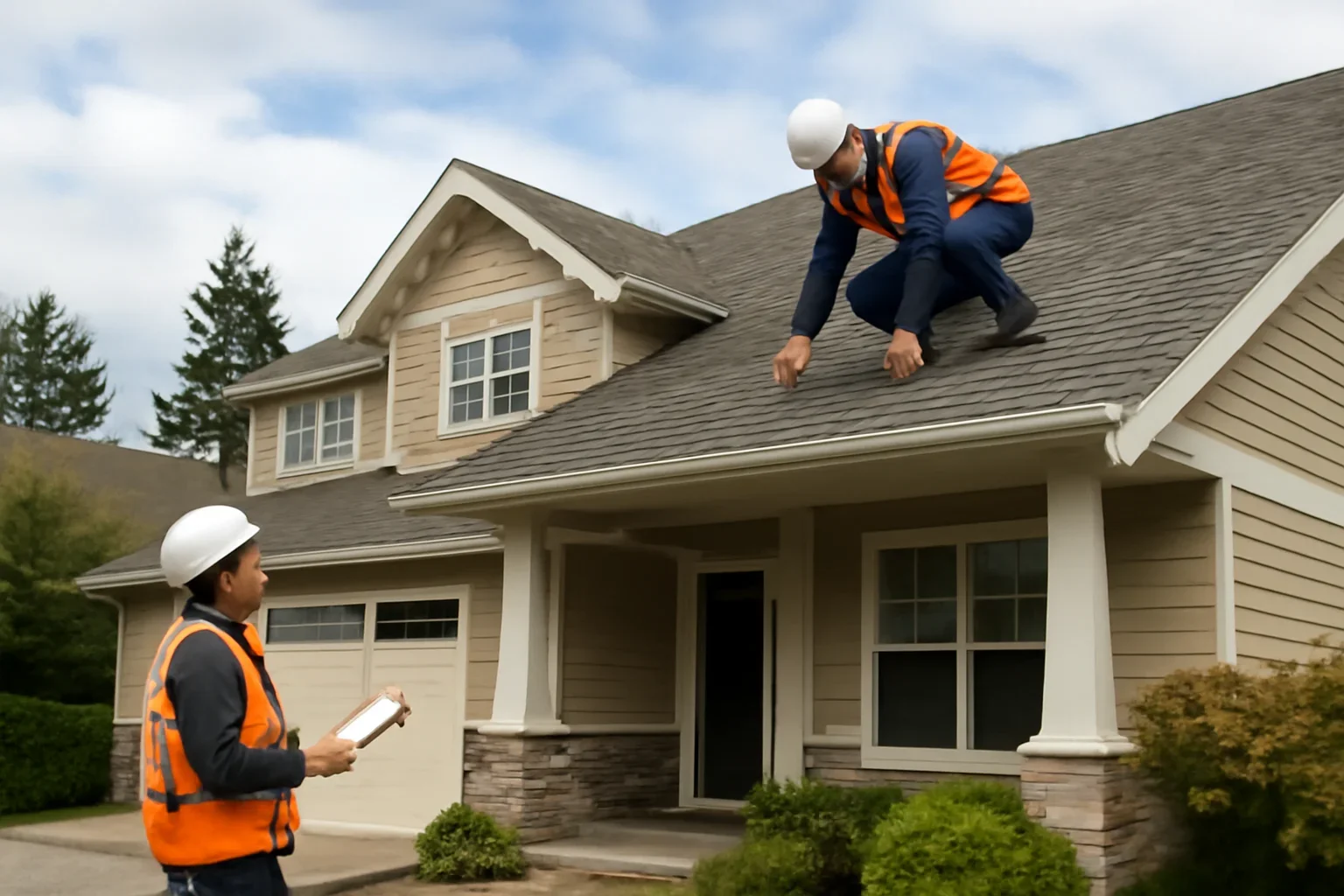 Roofing assessment at a Langley property