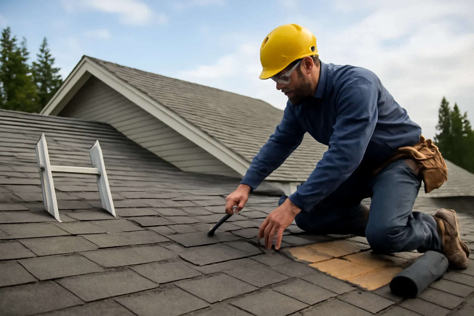 Professional roofing work related to roof repair
